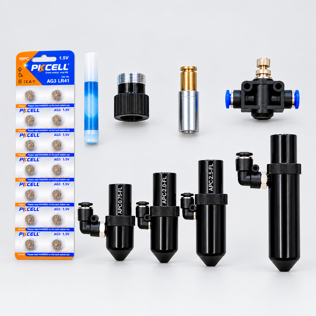16mm Diameter Lens Tube with ZnSe Focus Lens Available Individually or in 3-Piece / 4-Piece Lens Kits with Alignment Tool