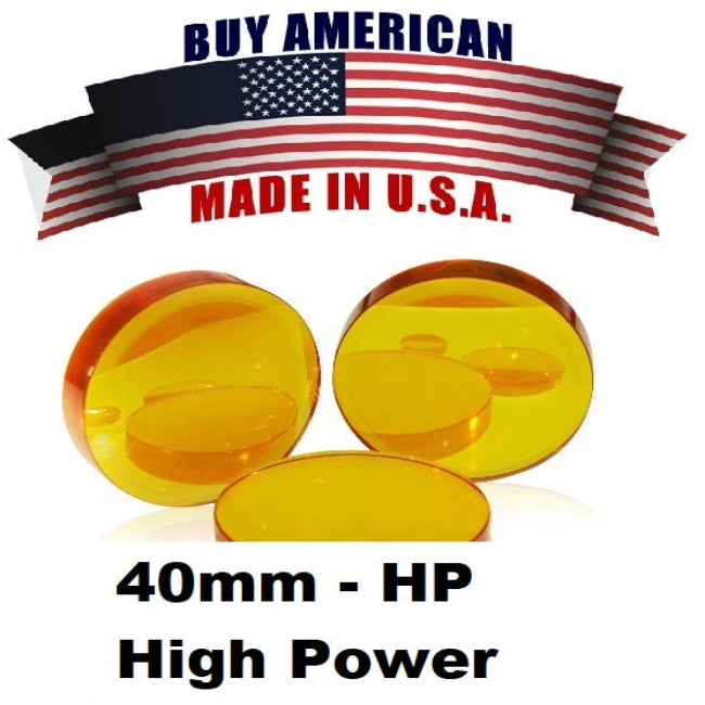518123-LM-40.0-Z-155.0-7.40-AR - Focus Lens. Dia 1.575" (40mm), FL 6.102" (155mm), ET .295" (7.4mm), Suitable for Trumpf® Laser - NEW D40 155