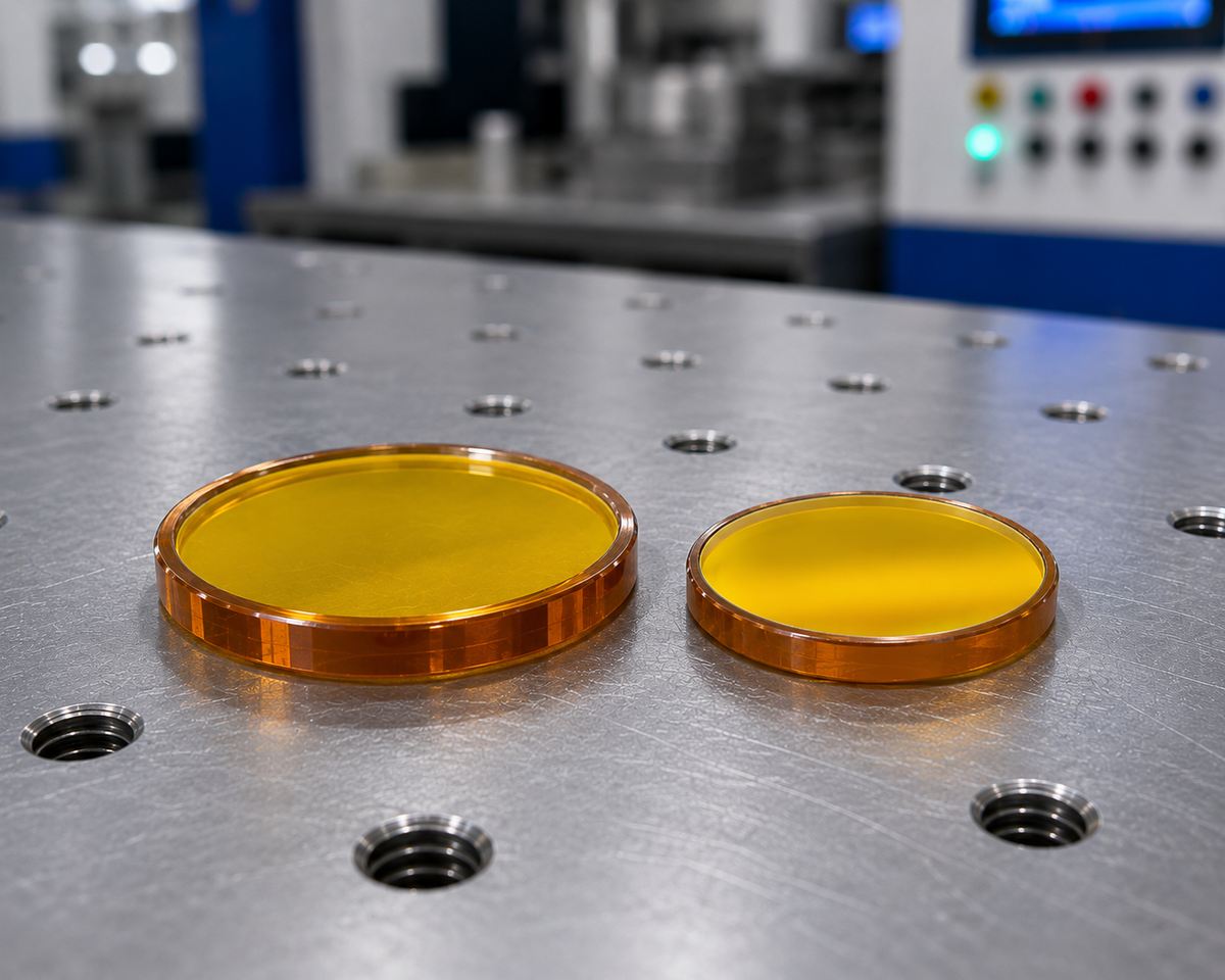 907969 - ZnSe Output Coupler – 25.4mm (1") Diameter x 6mm Thickness – Compatible with Cincinnati® CO₂ Lasers