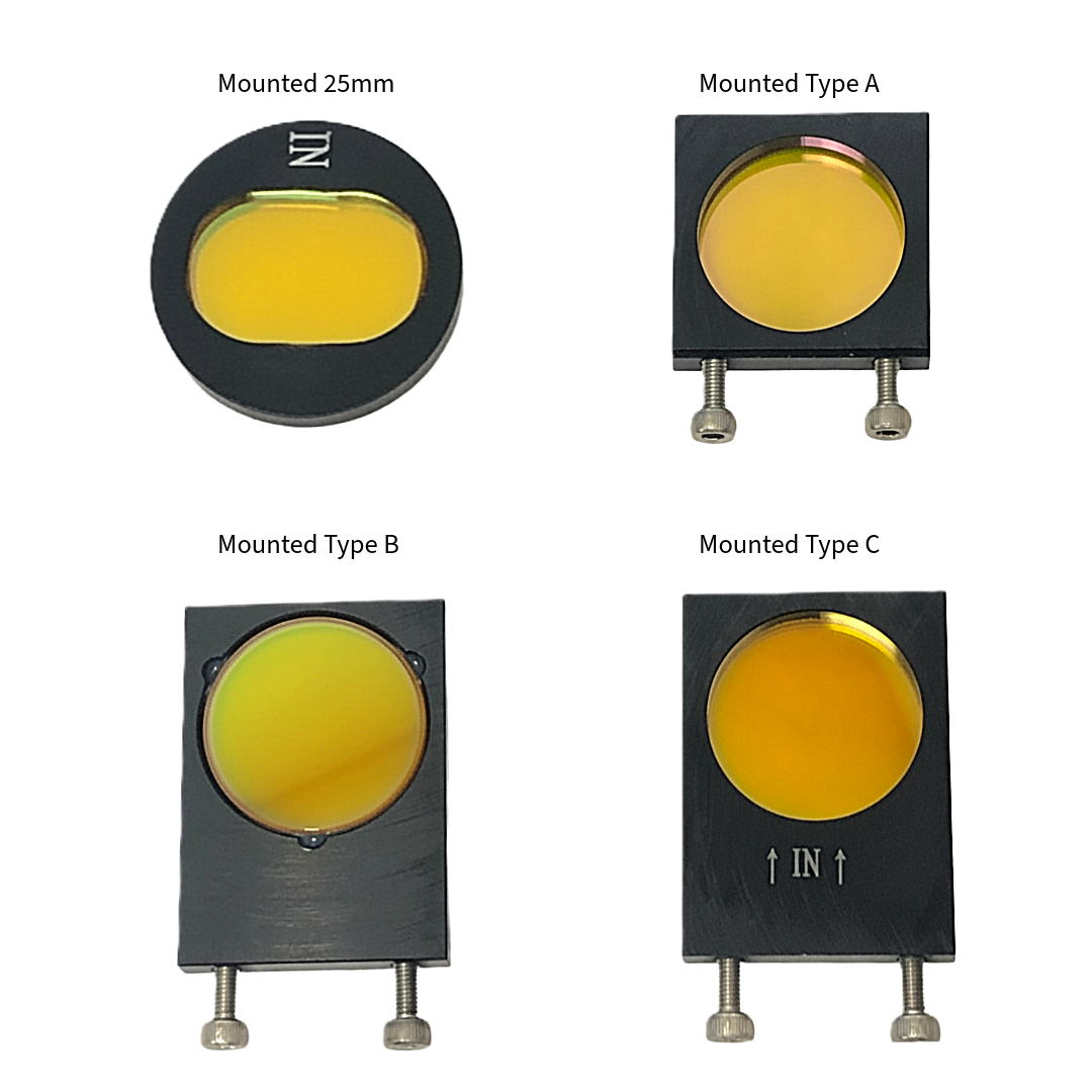 25mm Mounted ZnSe CO₂ Laser Beam Combiner – 10.6µm with Adjustable Mount