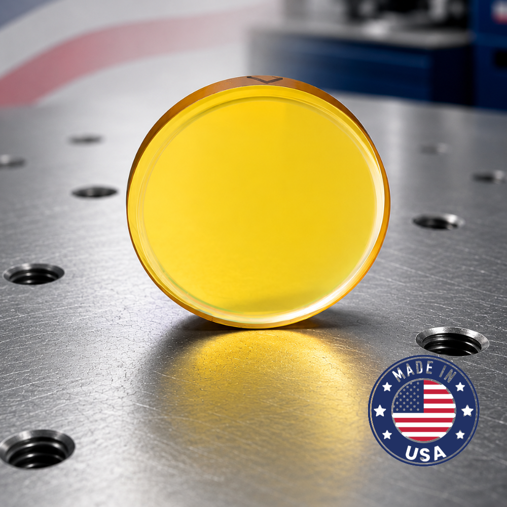 CO₂ Laser ZnSe Focus Lens 25.4mm x 3mm ET for 10.6µm Systems