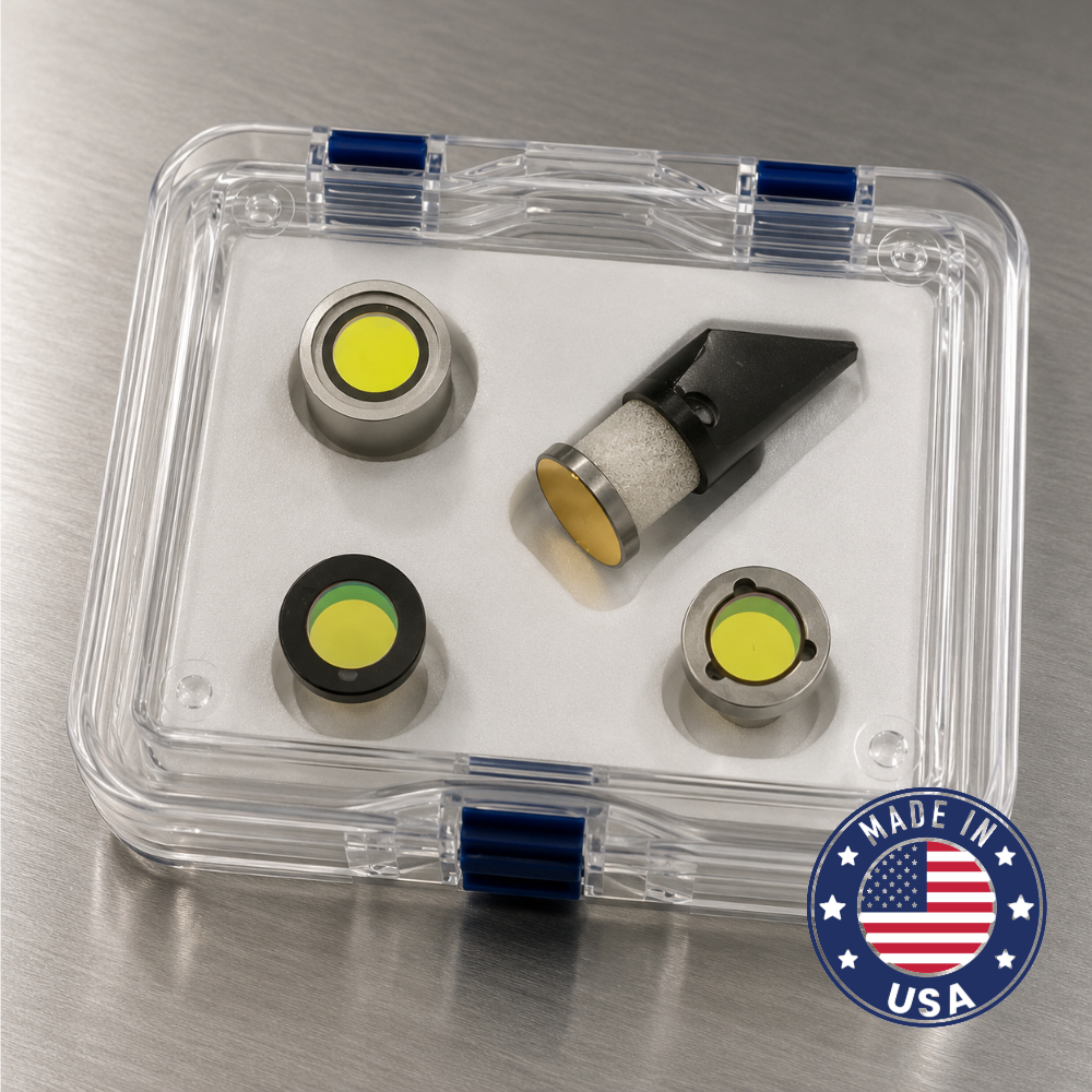 GlowForge® Replacement Bundle, Lens + Mirror Black Window + Silver Window, 100% made in the USA