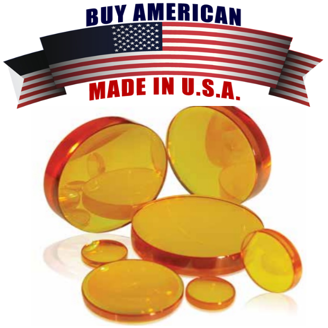 861143 - LM-38.1-Z-254.0-7.40-AR - Focus Lens Meniscus. Dia 1.5" (38.1mm), FL 10.0" (254mm) ET .290" (7.4mm).
