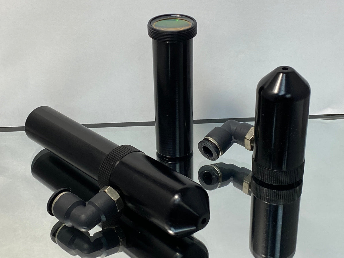 25mm CO2 Laser Lens Tube with ZnSe Focus Lens | 3-Piece & 4-Piece Kits with Alignment Tool