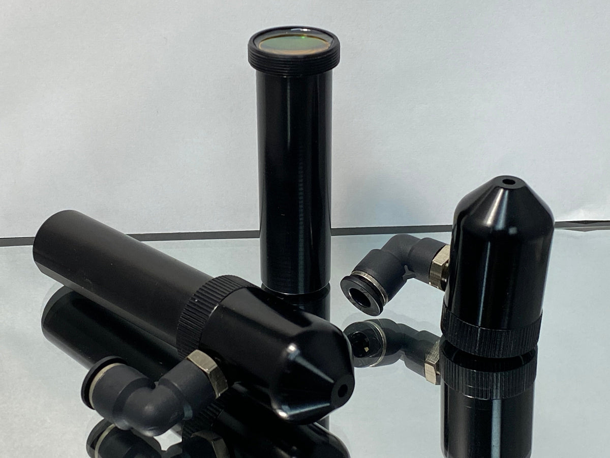 24mm CO₂ Laser Lens Tube with ZnSe Focus Lens | 3-Piece & 4-Piece Kits with Alignment Tool