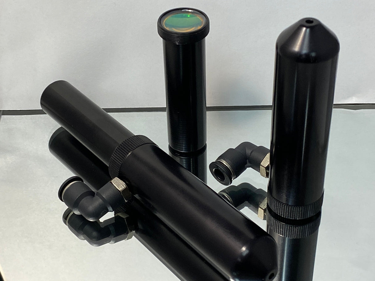 25mm CO2 Laser Lens Tube with ZnSe Focus Lens | 3-Piece & 4-Piece Kits with Alignment Tool