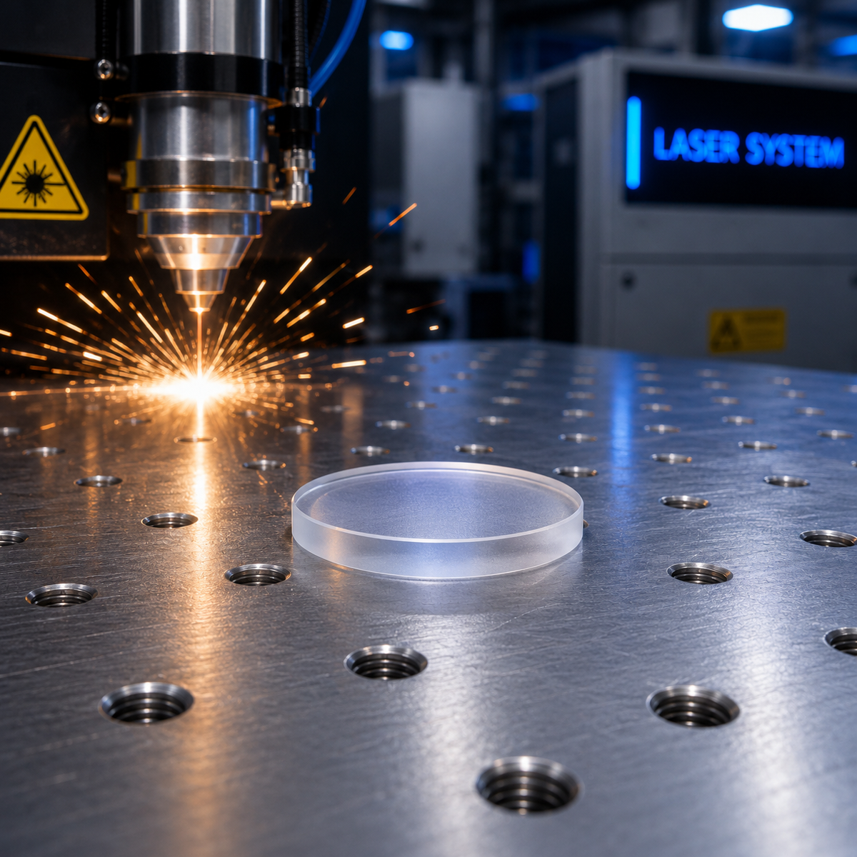 P0555-73911 - FS22.35x4.0 -Dia 22.35mm ET 4mm Fiber Laser Protective - Suitable for Precitec(R) Fiber Laser