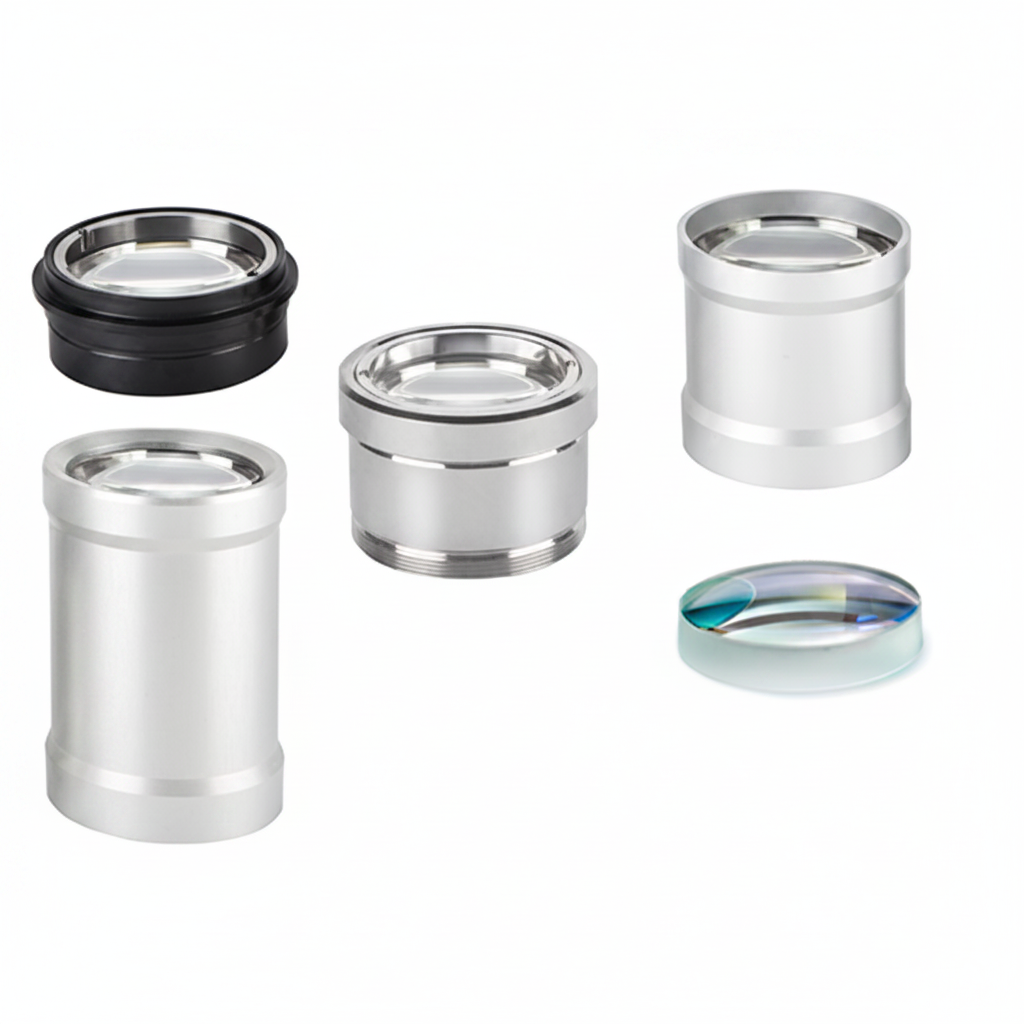 LBH7200-X-APC - Fiber Lens Plano-Convex Standard Lens, Diameter 1.0" (25.4mm) Thickness 0.12" (3.0mm), Focal Length 5.0" (127.0mm). Suitable for Mitsubishi (R) Fiber System. HP