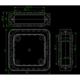 Clear Membrane Box (75mm X 75mm X 25.20mm) Protect your LENS.
