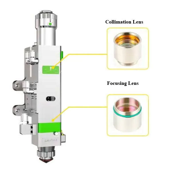 210FLA3031 - Conjunto de lentes de enfoque de sílice fundida D28 F125 - Pieza de repuesto para máquina de fibra Raytools® BT230