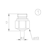 HK-Series Chromium-Plated Nozzles suitable for use with Bystronic® laser (10-pack)