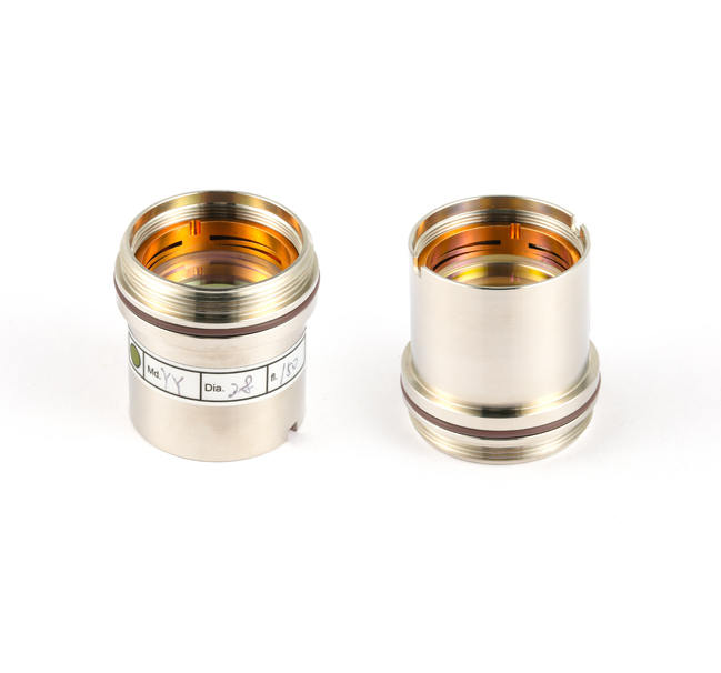 120AH0700A - Conjunto de lentes de enfoque de sílice fundida D28 F125 - Pieza de repuesto para máquina de fibra Raytools® BM109