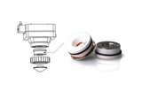 P0571-1051-00001 - Portaboquilla Cerámica KTB2 Con apto para uso con soldadoras láser Precitec(R)