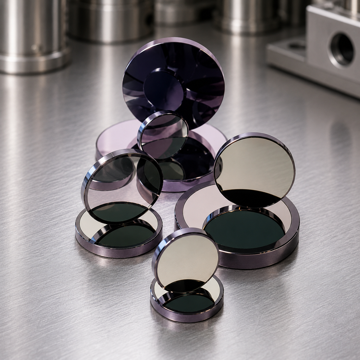 TMS-1516-DBMR - Total Reflector Si  1.5" (38.1mm) Diameter, 0.16" (4.1mm) Thickness- For Co2 10.6um Laser Engraver/Cutter Machine