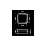 Clear Membrane Box (55m X 55mm X 25mm)