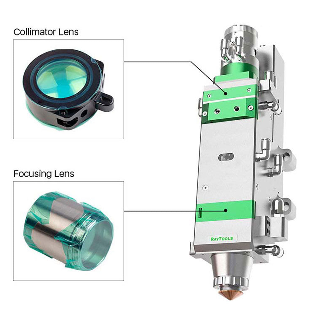 Lente de sílice fundida D37 F100 MEN - Pieza de repuesto para máquina de fibra Raytools® BM114